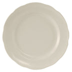 Thumbnail image #1 for Tuxton China Shell TSC-016 Ceramic Dinner Plate, 10-7/8 in., Round, Scalloped Edge 1 Dozen