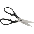 Thumbnail image #1 for AllPoints Foodservice Parts & Supplies Forschner 96916 Kitchen Shears, 3-Inch High-Carbon Stainless Steel Blade, Black Nylon Handles