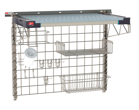 Product image #4 for Metro SmartWall Life Wall-Mounted Prep Shelf Starter Kit, 1 Shelf