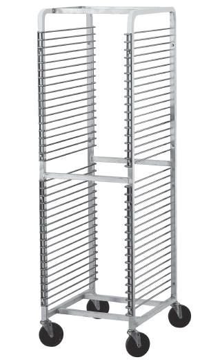 Product image #4 for Advance Tabco Front Load Aluminum Wire Pan Rack with 36-Pan Capacity and 5-Inch Casters