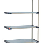 Thumbnail image #1 for Metro MetroMax 4 M4-2154F-74-A4 Solid Polymer Add-On Shelving Unit, 4 Shelves, 21"D x 54"W x 74"H