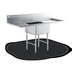 Thumbnail image #4 for Steel Works Stainless Floor Model 1-Compartment Sink with Left and Right Drainboards, 60-Inch