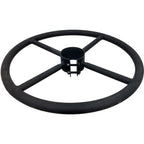 Thumbnail image #1 for Oak Street SSBFOOTRING 3" ADJ Adjustable 3-Inch Foot Ring for Bolt-Down Bar-Height Table Bases, Black Wrinkle Powder-Coated