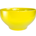 Thumbnail image #1 for International Tableware Cancun CA-45-Y Ceramic Footed Bowl, 144 oz, 10" Round, Yellow