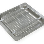 Thumbnail image #1 for Eagle Group 606434 Pre-Rinse Basket with Slide Bar, 17-1/2"W x 19-1/2"L x 2-7/8"H, 304 Stainless Steel