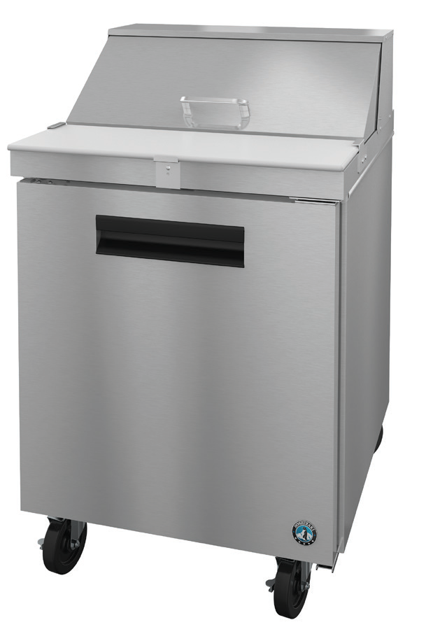 Product image #5 for Hoshizaki Steelheart 27-Inch Sandwich Top Prep Refrigerator, One Section, 1 Door, 8-Pan