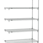 Thumbnail image #1 for Metro Super Erecta SA-2430C-74-A5 Super Adjustable Wire Add-On Shelving Unit, 30"W x 24"D x 74"H, 800 lb. capacity per shelf, 2000 lb. capacity per