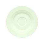 Thumbnail image #1 for Libbey Schonwald, Allure 9126919 Round Porcelain Saucer, 6-1/2" Diameter, Faceted Design, Bone White