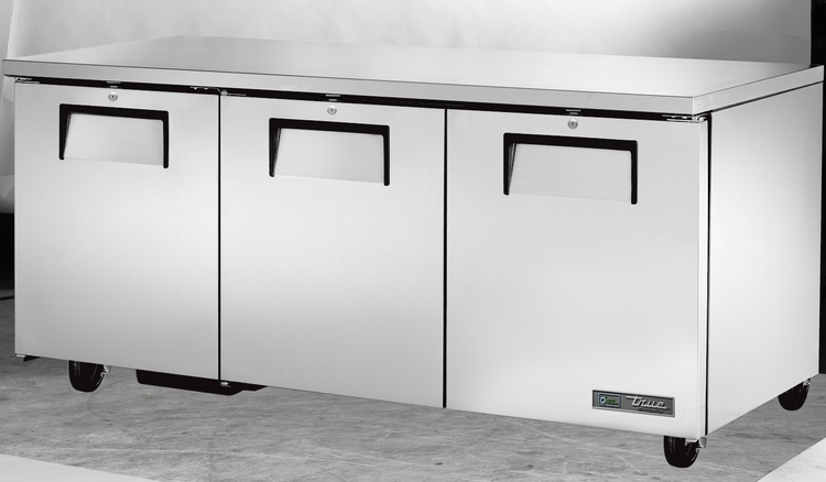 Product image #5 for True TUC-72-HC Three-Section Undercounter Refrigerator with Solid Doors, 72 Inch Wide