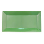 Thumbnail image #1 for CAC China Color Arts KC-12-G Rectangular Ceramic Platter, 10"L x 5-1/2"W x 3-1/4"H, Green Case of 2 Dozen