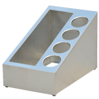 Thumbnail image #1 for Steril-Sil Company VTC-3SP-4 5-Section Stainless Steel Countertop Condiment Dispenser, Non-Insulated