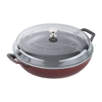 Thumbnail image #1 for Zwilling J.A. Henckels Staub® 1003541 3-1/2-qt Enameled Cast Iron Brazier with Glass Lid, Induction-Ready