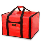 Thumbnail image #1 for New Star Foodservice Inc. 50134 Insulated Pizza Delivery Bag, Red, 20"W x 19"D x 13"H Case of 5