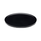 Thumbnail image #1 for G.E.T. Classic - EGS M145P-B . . Black Melamine Plate, 14-1/2 in Round, with Rim Case of 3