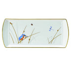 Thumbnail image #2 for Steelite International William Edwards, Reed 82108AND0136 Rectangular Bone China Tray, Reed Pattern, 13.375 x 6 x 0.75 in. 1 Dozen