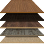 Thumbnail image #1 for Oak Street OLWE24X24 Square Laminate Table Top, 24" x 24", 1-1/4" Thick, 3/8" Wood Overlay Eased Edge