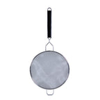 Thumbnail image #1 for Thunder Group SLSTN5210PB 10" Double Fine Mesh Stainless Steel Strainer with Black Plastic Handle Case of 24