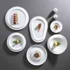 Thumbnail image #2 for G.E.T. Corona, Gotas PA1101982524 10-Inch Round Porcelain Plate, Bright White Case of 2 Dozen