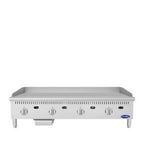 Thumbnail image #1 for Atosa CookRite ATG-4824-S Gas Griddle, 48"W x 24"D Cooking Surface, 1" Stainless Steel Plate, Thermostatic Controls