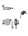 Thumbnail image #1 for T&S Brass Enclosed Stainless Steel Retractable Hose Reel with 3/8 Inch x 30 Ft Hose and Table Leg Swing Bracket