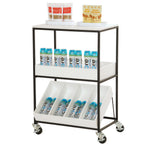Thumbnail image #1 for Cal-Mil 23166-15 3-Tier Modular Food Cart, White, 28"W x 20"D x 40"H