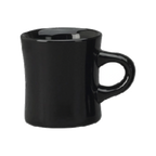 Thumbnail image #1 for International Tableware Cancun 82245-05 Black Ceramic Diner Mug, 10 oz, Round with Handle Case of 3 Dozen