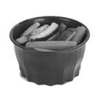 Thumbnail image #1 for Dinex Tropez DX9200B03 5 oz High-Heat Resin Convection/Thermalization Bowl, Black