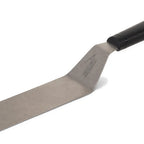 Thumbnail image #1 for JB Prince Deglon B906 15 Offset Flexible Stainless Steel Spatula, 6" Blade, Black Plastic Handle