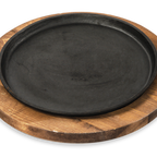 Thumbnail image #1 for Concasse MCACCBM03 Round Wooden Base for Meat Server Case of 20