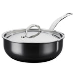 Thumbnail image #1 for Hestan Nanobond 60039 3.5 qt Essential Pan, 24 cm, 2 Handles, Cover, Stainless Steel/Aluminum, Induction Ready