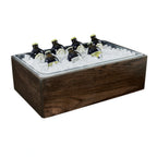 Thumbnail image #2 for Cal-Mil 22421-10-112 Ice Housing, Dark Stained Oak, Curved Edges, 11 x 13 x 6-1/2 inches