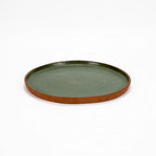 Thumbnail image #1 for Cardinal Terra Green by Maria Portugal Terracota FP385 Round Terra Green Stoneware Plate, 9-1/2 Inch Case of 6