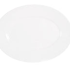 Thumbnail image #1 for Cal-Mil 22460-912-15 Rimmed Oval Melamine Platter, White, 12"W x 9"D x 3/4"H Case of 6