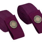 Thumbnail image #1 for Chef Works XNS08-MER-0 Half Bistro Apron Straps, Merlot, Snap-Tab Crossback, Recycled Polyester/Cotton