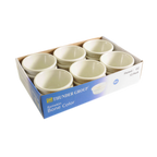 Thumbnail image #1 for Thunder Group ML532B1R 4 oz Bone Melamine Fluted Ramekin Case of 12