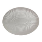 Thumbnail image #1 for Vertex China Elements E-13-S Oval China Platter, 11-1/2", Coupe Rim, Matte Gray 1 Dozen