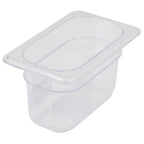 Thumbnail image #1 for Stanton Trading FP-1904 1/9 Size Clear Polycarbonate Steam Table Food Pan, 4" Deep Case of 48