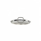 Thumbnail image #1 for Tuxton China Tuxsteel RSZW-093 Round Stainless Steel Pot Lid, 9-3/8 in., Rivetless Solid Stainless Steel Handle