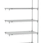 Thumbnail image #1 for Metro Super Erecta SA-2124C-86-A5 Super Adjustable Wire Add-On Shelving Unit, 24"W x 21"D x 86"H, 800 lb. capacity per shelf, 2000 lb. capacity per