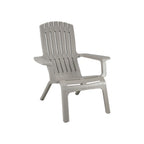 Thumbnail image #1 for Grosfillex Westport US444766 Stackable Adirondack Chair, Mineral Polymer Composite, Barn Gray Case of 14