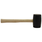 Thumbnail image #1 for AllPoints Foodservice Parts & Supplies 36568 Rubber Mallet with 3-1/2-Inch Chemical-Resistant Head and 9-1/4-Inch Wood Handle