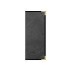 Thumbnail image #1 for Risch Seville SEVDX-6V 4.25X11 Hardback Faux-Leather Menu Cover, 4-1/4 x 11 in, Booklet, 6-View, Metal Corners Case of 25