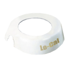 Thumbnail image #1 for TableCraft Products CB5 Dispenser ID Collar, “Lo-Cal,” White Plastic with Beige Print, Fits 48 oz. Dispenser