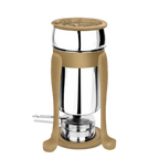 Thumbnail image #1 for Eastern Tabletop Freedom 3101FSRZ Marmite Soup Chafer, 2 qt., Stainless Steel, Lift-Off Cover