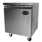 Thumbnail image #2 for SABA SUC-27R Under-Counter Reach-In Refrigerator, 1 Section, 27 in W, 6.3 cu. ft., Solid Door, Stainless Steel Interior and Exterior