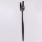 Thumbnail image #1 for Kadra Kitchenware Vikko Dine VF-SF15-VB Salad Fork, 7", Black, Mirror Finish, 18/10 Stainless Steel Case of 12