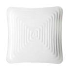 Thumbnail image #1 for G.E.T. Milano ML-65-W Square Melamine Plate, 13-3/4", White, Flared Edge Case of 6