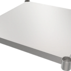 Thumbnail image #1 for ATSMFG MET MET-WT-US3030 ATS MFG Work Table Undershelf, 30 x 30 in, 430 Stainless Steel, 18 Gauge, for WTHB, WTH and WTE Series