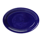 Thumbnail image #1 for Tuxton China Concentrix CCH-0962 Cobalt Ceramic Oval Coupe Platter, 9-3/4" x 7" Case of 2 Dozen