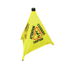 Thumbnail image #1 for Thunder Group PLFCS330 Pop-Up Safety Cone, Caution, 19-1/2"H, Triangular, Reflective Fabric, Bright Yellow Case of 48